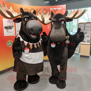 Black Moose mascotte...