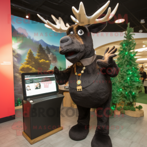 Black Moose mascotte...