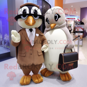 Postava maskota Tan Penguin...