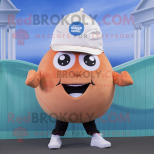 Peach Oyster maskot kostume...
