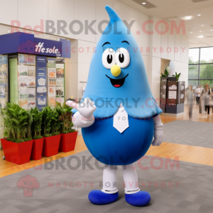 Blue Pear mascotte kostuum...