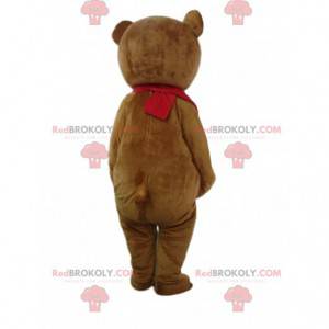 Déguisement de gros ours marron et blanc, costume de nounours -