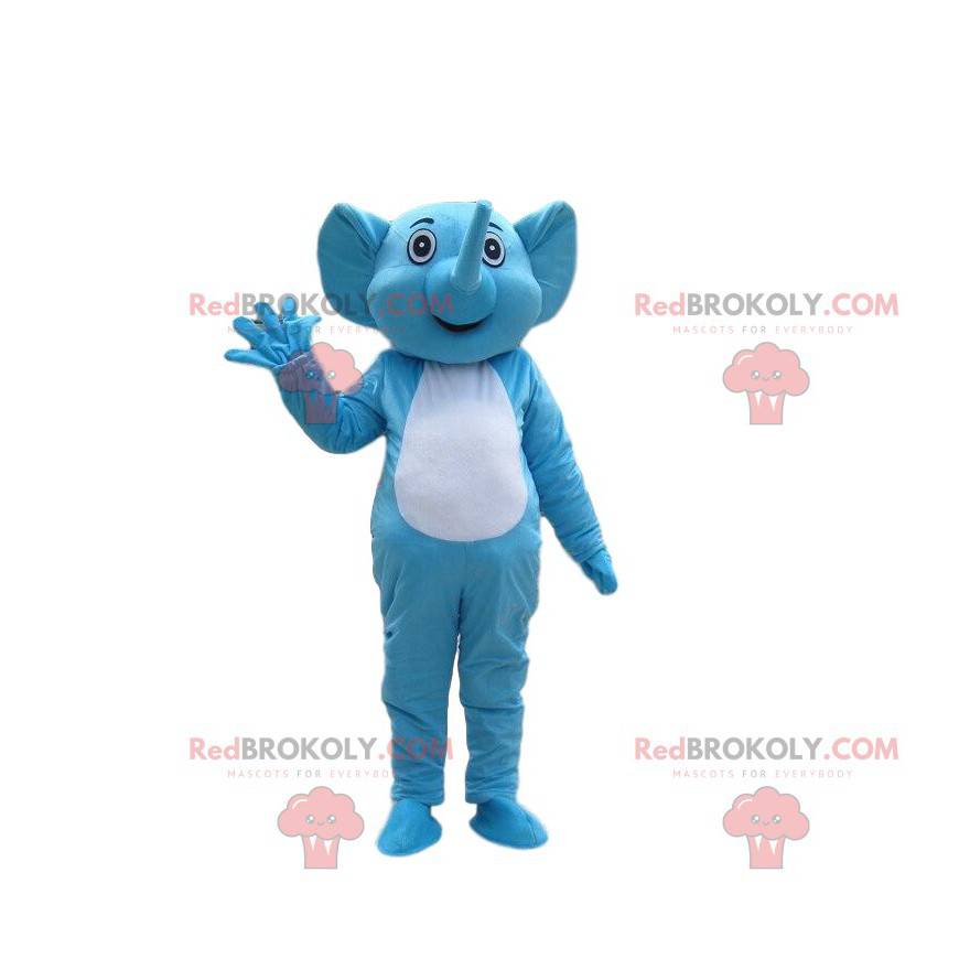 Blå og hvit elefantdrakt, elefantdrakt - Redbrokoly.com Blå og hvit elefantdrakt, elefantdrakt - Redbrokoly.com