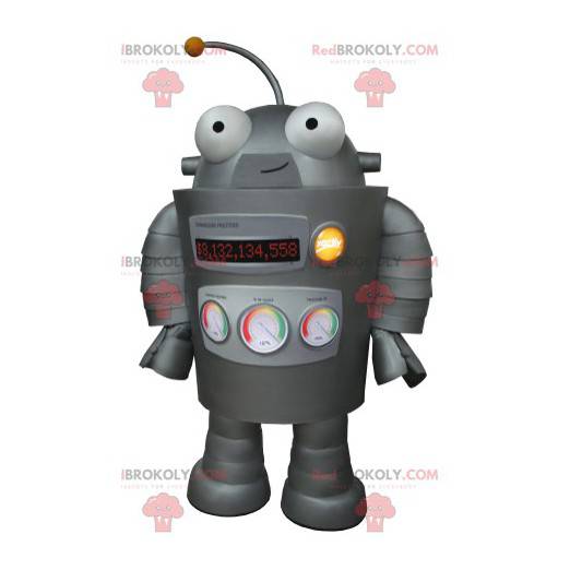 Mascota robot gris muy divertida - Redbrokoly.com
