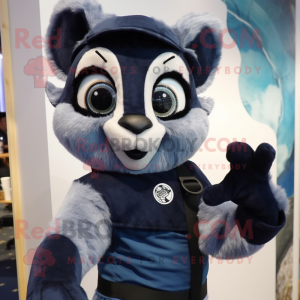 Navy Lemur mascotte kostuum...