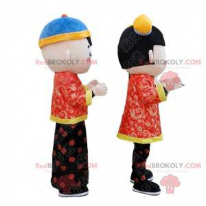 2 asiatiska barnmaskoter, kinesiska barndräkter - Redbrokoly.com