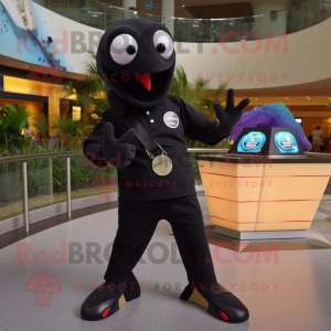 Personaje de mascota Black...