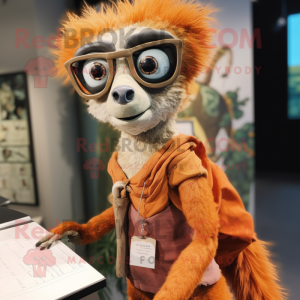 Rust Lemur mascotte kostuum...