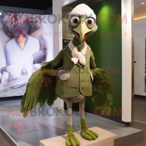 Olive Vulture maskot kostym...