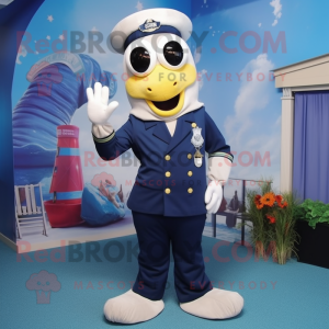 Navy Cod maskot kostume...