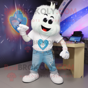 White Heart mascotte...