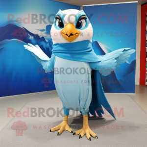 Sky Blue Falcon maskot...