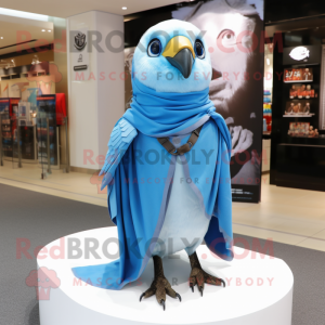 Sky Blue Falcon maskot...