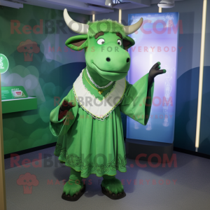 Green Bull mascotte kostuum...