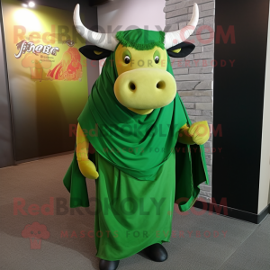 Green Bull mascotte kostuum...