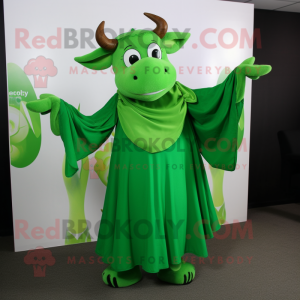 Green Bull mascotte kostuum...