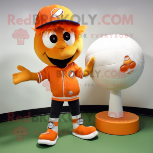 Orange Rugby Ball mascotte...