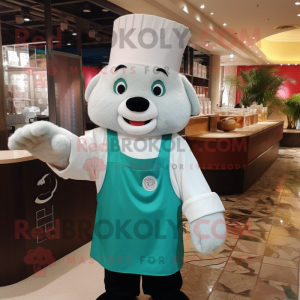 nan Dim Sum mascot costume character dressed with a Polo Tee and Gloves