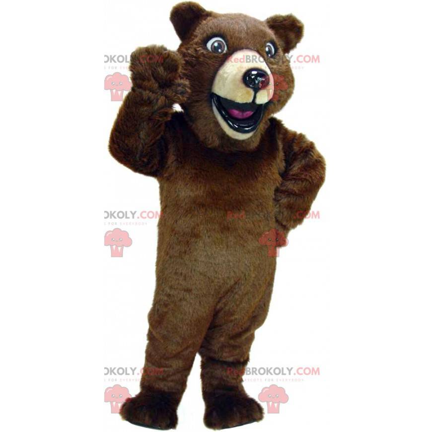 Mascotte d'ours marron géant - Redbrokoly.com