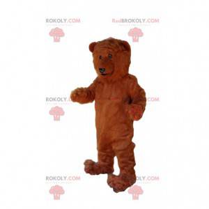 Mascotte orso bruno, costume da orso bruno gigante -
