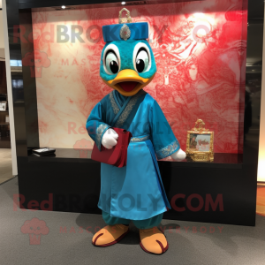 Teal Mandarin mascotte...