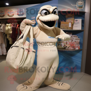 Beige Titanoboa mascotte...