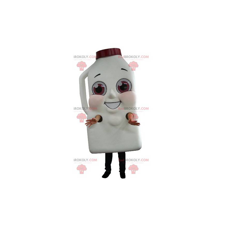 Mascot kæmpe flaske mælk eller chokoladedrik - Redbrokoly.com