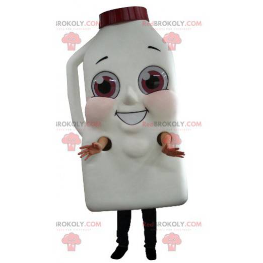 Mascot botella gigante de bebida de leche o chocolate -