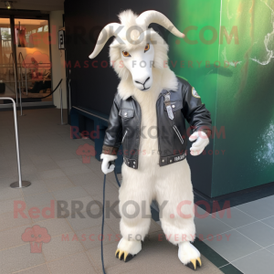 Witte Angora Goat mascotte...