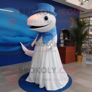 Blue Whale mascotte kostuum...