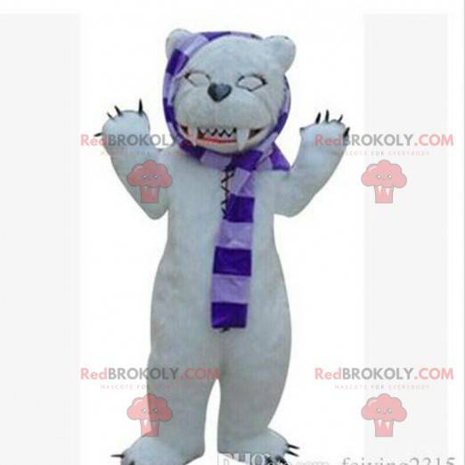 Polar bear mascot, grizzly bear, terrifying bear costume -