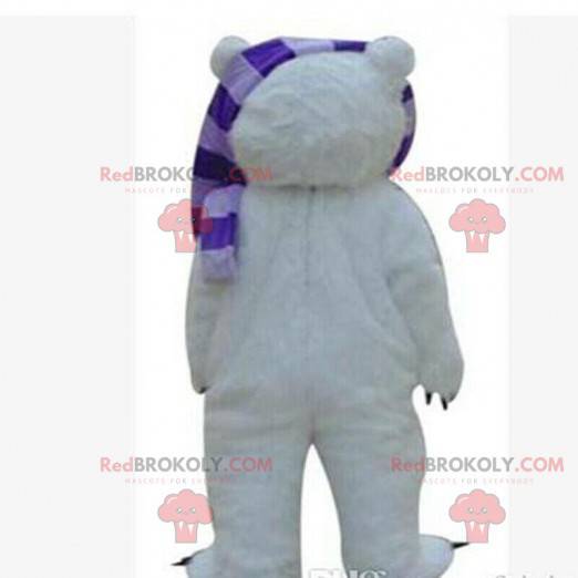 Mascote de urso polar, urso pardo e fantasia de urso assustador