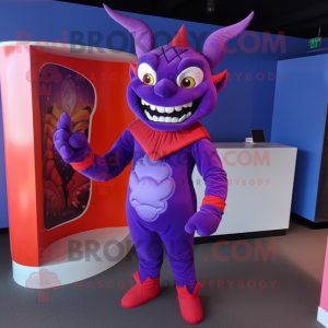 Lavender Devil maskot...