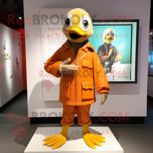 Orange Gosling maskot...