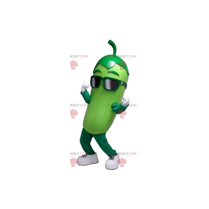 Mascotte de cornichon vert géant - Redbrokoly.com