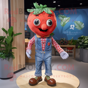 Red Strawberry mascotte...