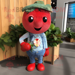 Red Strawberry mascotte...