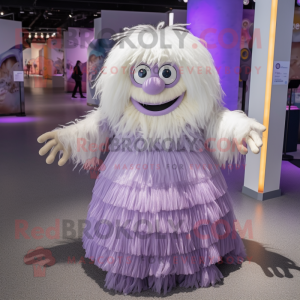 Lavendel Yeti mascotte...