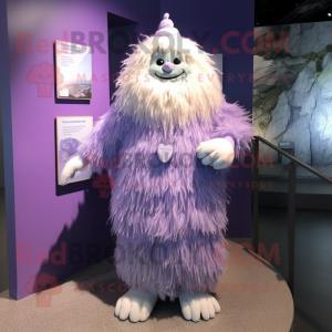 Lavendel Yeti mascotte...