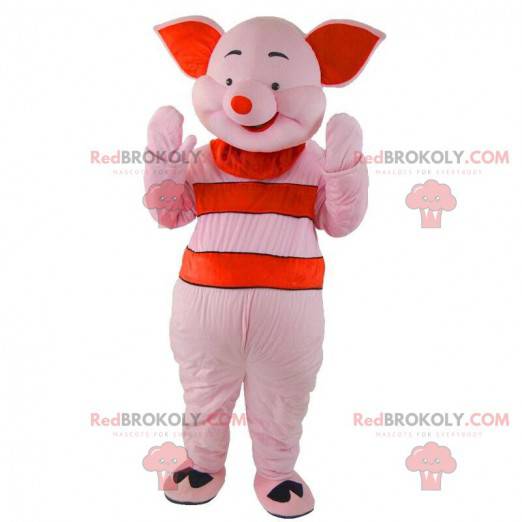 Mascot Piglet, the famous pink pig in Winnie the Pooh -