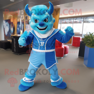 Sky Blue Devil mascotte...