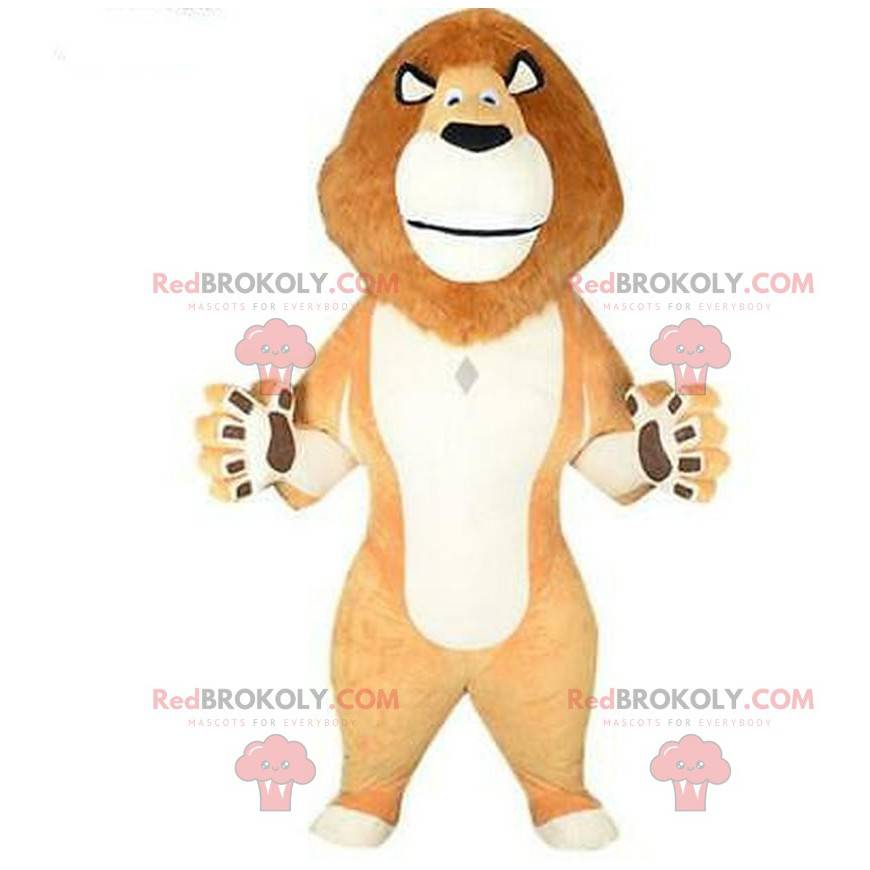 Inflatable mascot of Alex, the lion from Madagascar cartoon -