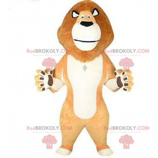 Inflatable mascot of Alex, the lion from Madagascar cartoon -