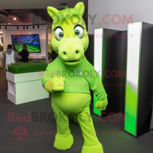 Lime Green Mare maskot...