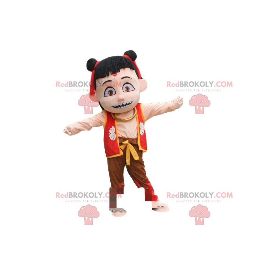 Costume del famoso demone bambino Ne Zha, cartone animato -