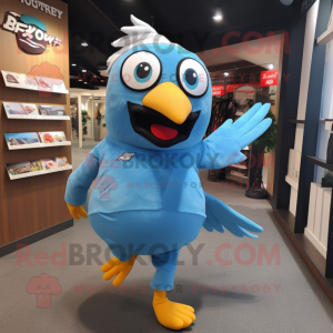 Sky Blue Blackbird mascotte...