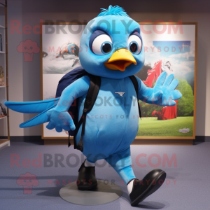 Sky Blue Blackbird mascotte...