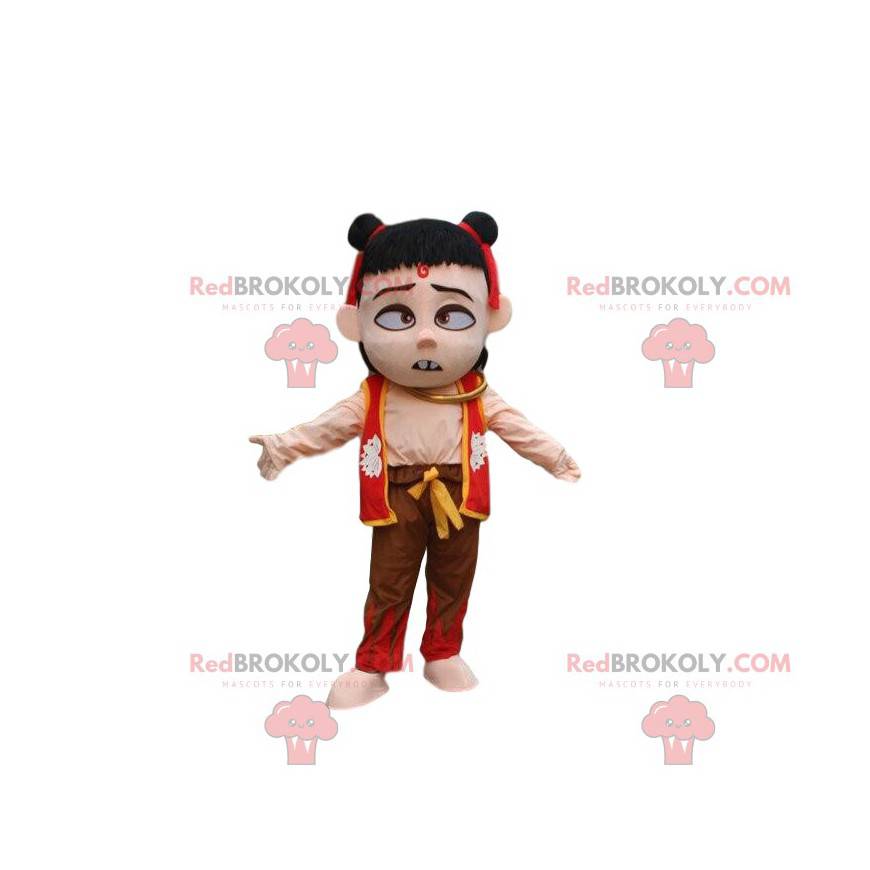 Maskot Ne Zha, demonbarn, kinesisk filmkarakter - Redbrokoly.com