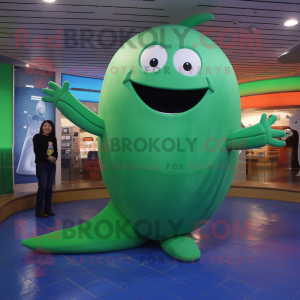 Green Whale maskot kostume...