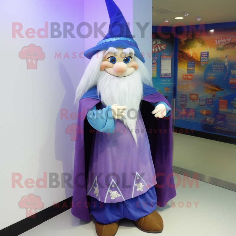 nan Wizard mascot costume character dressed with a Shift Dress and Shoe clips